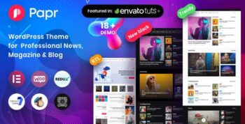 Papr Theme – News Magazine 1.5.1
