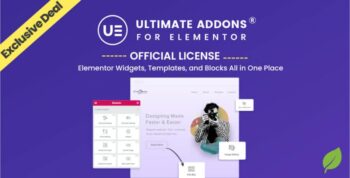 Ultimate Addons Premium For Elementor | Original License | One Time Payment – Exclusive Deal