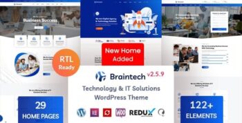 Braintech Theme – Technology & IT Solutions WordPress Theme 2.6.6