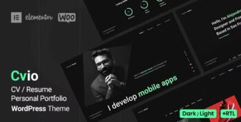 Cvio Theme – Personal Portfolio WordPress Theme