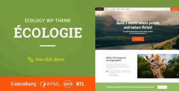 Ecologie Theme – Environmental NGO & Ecology WordPress Theme 1.1.1