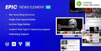 Epic News Elements – News Magazine Blog Element & Blog Add Ons for Elementor & WPBakery Page Builder 2.3.8
