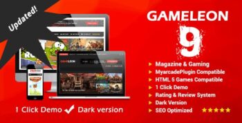 Gameleon Theme – WordPress Gaming & Magazine Theme 9.6