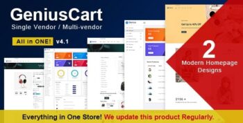 GeniusCart – Single or Multi vendor Ecommerce System with Physical and Digital Product Marketplace 4.0