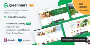 GreenMart Theme – Organic & Food WooCommerce WordPress Theme 4.1.23
