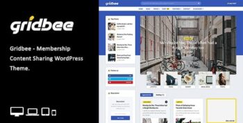 Gridbee Theme – Content Sharing WordPress Theme 1.5