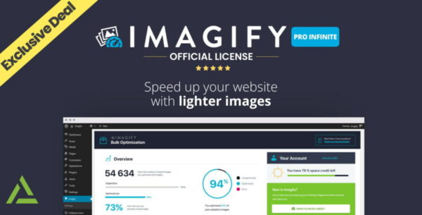 Imagify Pro Optimize Images & Convert WebP | Original License | Official 1 Year License – Exclusive Deal