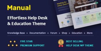 Manual Theme – Documentation, Knowledge Base & Education WordPress Theme 7.3.1.1
