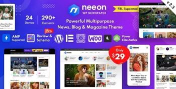 Neeon Theme – WordPress News Magazine Theme 3.0.8