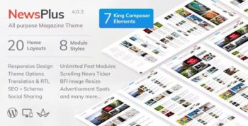 NewsPlus Theme – News and Magazine WordPress theme 4.4.0