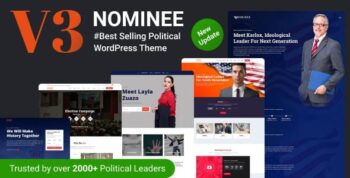 Nominee Theme – Political WordPress Theme for Candidate/Political Leader 3.8