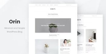 Orin Theme – Minimal Blog For WordPress 1.1.2