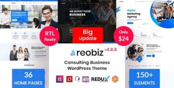 Reobiz Theme – Consulting Business WordPress Theme 5.2.1