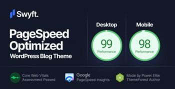 Swyft Theme – PageSpeed Optimized WordPress Blog Theme 1.0.6
