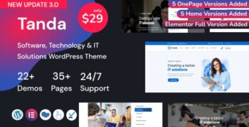Tanda Theme – IT Solutions WordPress 1.3.6