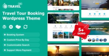 Travel WP Theme – Travel Tour Booking WordPress Theme 2.1.2
