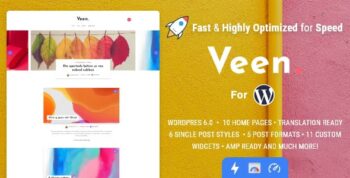 Veen – Minimal Lightweight AMP Blog for WordPress 2.6.0