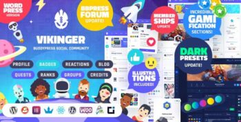 Vikinger – BuddyPress and GamiPress Social Community 1.9.30